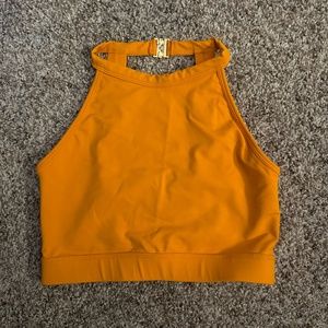 Viella orange dance crop top
